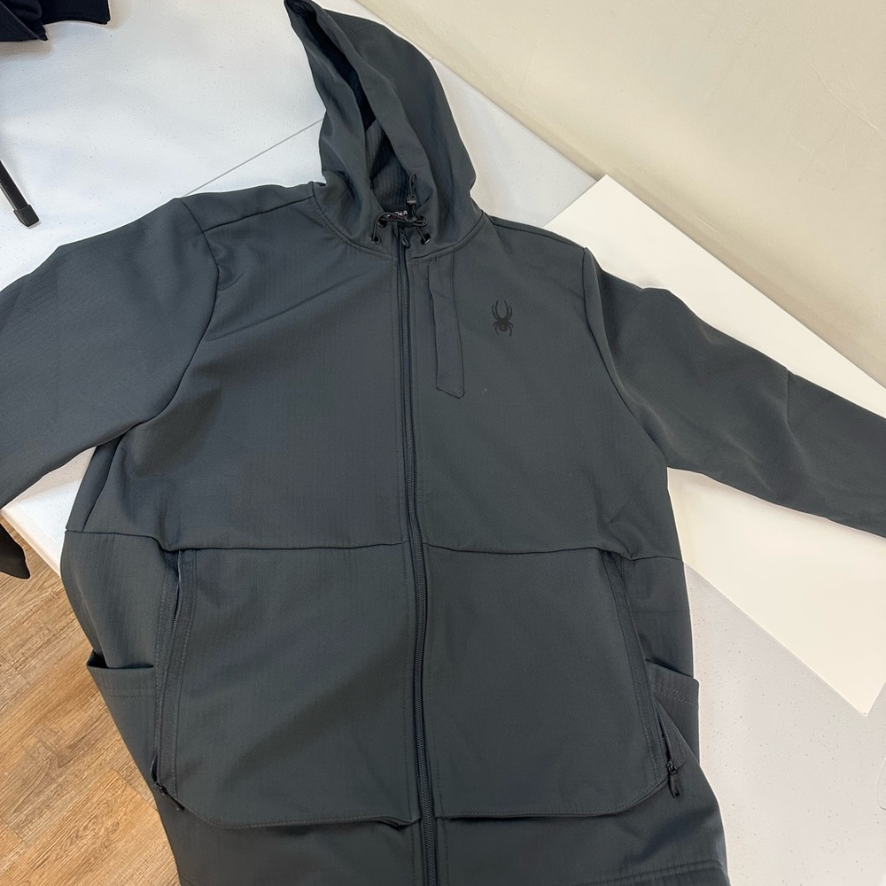 Spyder Gray Performance Jacket with Hood